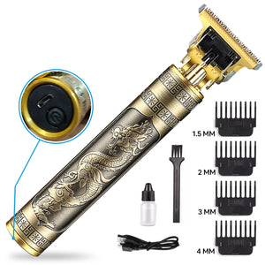 T9 Metal Body Hair Trimmer for Men – Golden Finish