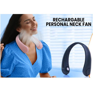 Bladeless Neck Fan – Portable Hands-Free Cooling (Rechargeable)